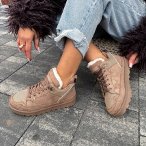 Hnedé zateplené tenisky-324435-09