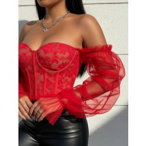 Červený čipkovaný korzet-325891-04