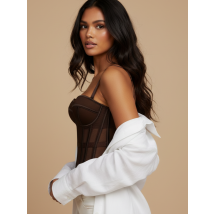 Čokoládovohnedý korzet-326094-02