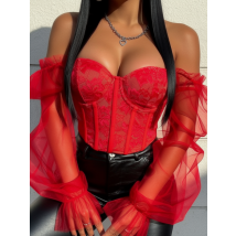 Červený čipkovaný korzet-325891-04