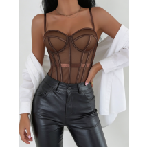 Čokoládovohnedý korzet-326094-02