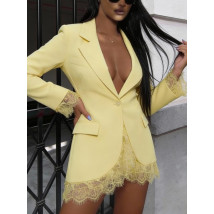Žlté sako s čipkou-325684-04