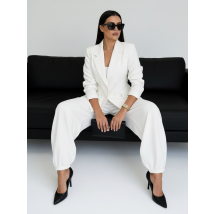 Biely nohavicový komplet-325722-015