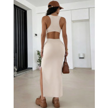 Béžové dlhé šaty s rozparkom-325988-05