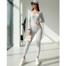 Svetlosivý vrúbkovaný overal-315775-011