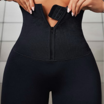 Čierne push-up legíny so zapínaním-325505-07