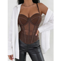 Čokoládovohnedý korzet-326094-02