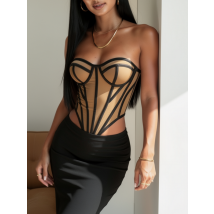 Béžový prešívaný korzet-325896-01