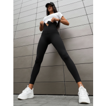 Čierne push-up legíny so zapínaním-325505-07