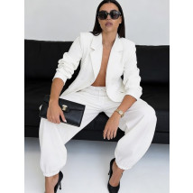 Biely nohavicový komplet-325722-015