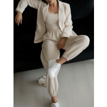 Svetlohnedý nohavicový komplet-325724-020