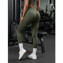 Tmavozelené push-up legíny-324974-02