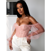 Ružový čipkovaný korzet-325889-04