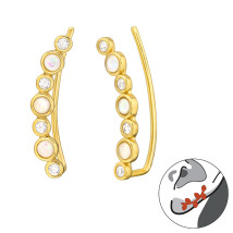 Strieborné náušnice ear cuff-313576-014