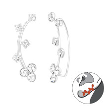 Strieborné náušnice ear cuff-313570-013