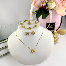 Dámska oceľová súprava s prsteňom Olivia-322227-02