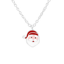 Strieborný vianočný náhrdelník Mikuláš-223391-02