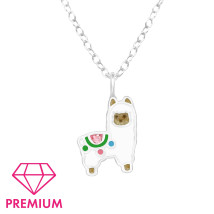 Detský strieborný náhrdelník lama-294698-05