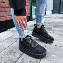 Čierne zateplené tenisky-323712-07