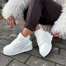 Biele zateplené členkové tenisky-323558-02