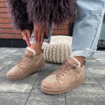 Hnedé zateplené tenisky-324435-09