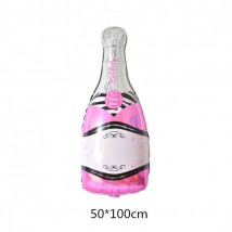 Balón v tvare ružového šampanského