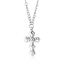 Oceľový náhrdelník krížik-203716-01
