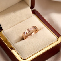 Oceľový prsteň pozlátený-324073-02