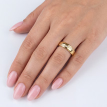 Dámska obrúčka pozlátená-324088-03