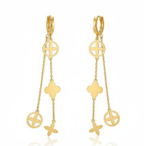 Dámske oceľové náušnice visiace-272258-03