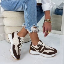 Béžovo-hnedé tenisky-324879-01