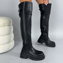 Čierne vysoké čižmy-323866-01