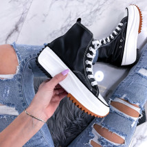 Čierne tenisky na platforme-235099-02