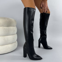Čierne vysoké čižmy-323705-02