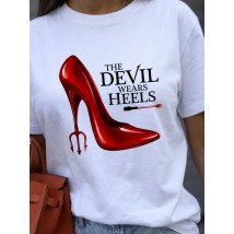 Biele tričko DEVIL-327718-01