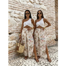 Saténové nohavice s kvetinovou potlačou-327367-05