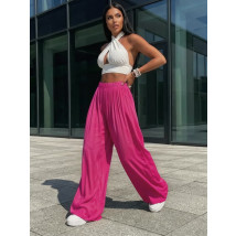 Fuchsiové široké nohavice-327136-01