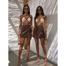 CHOCO saténová zavinovacia sukňa-328111-05