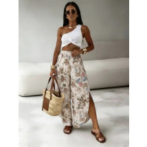 Saténové nohavice s kvetinovou potlačou-327367-05