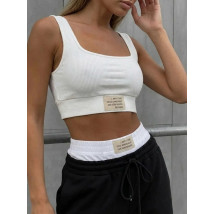 Bielo-čierny nohavicový komplet-327366-05