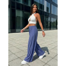 Modré široké nohavice-327534-01