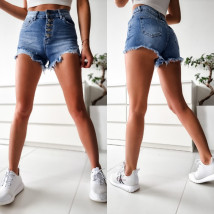 Svetlomodré rifľové kraťasy-241393-01