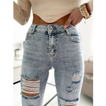 Svetlomodré potrhané rifle s opaskom-281919-07