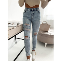 Svetlomodré potrhané rifle s opaskom-281919-07