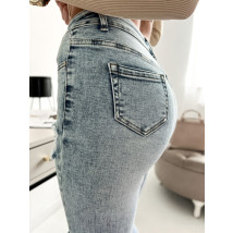 Svetlomodré potrhané rifle s opaskom-281919-07