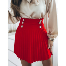 Červená plisovaná sukňa-283590-02