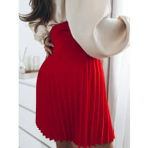 Červená plisovaná sukňa-283590-02