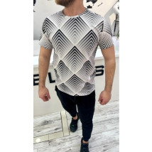 Bielo-čierne pánske tričko-285984-01