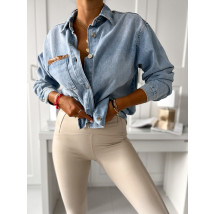 Svetlomodrá rifľová košeľa-289487-01