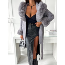 Sivý kabát s kužušinou-291286-03